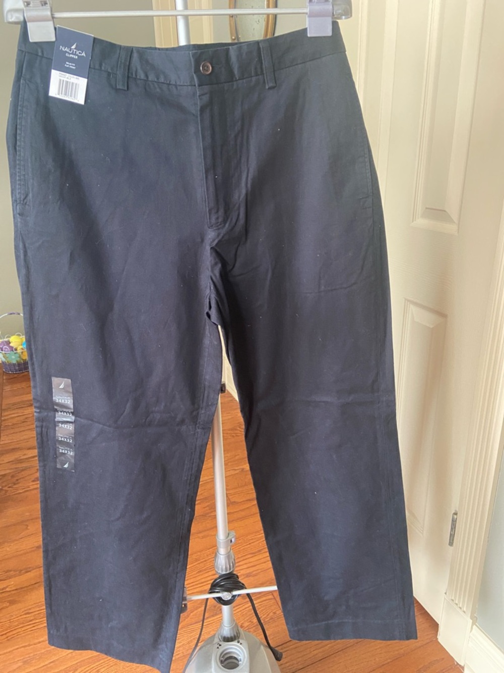 Nautica Black Classic Chino Pants for Men Size W34 L32